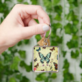 Porte-clés "Élégance Serene Butterfly" (main)