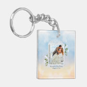 Porte-clés Elegant Ajouter votre propre Mariage photo Porte - (Devant gauche)