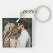 Porte-clés Élégant anniversaire de mariage Calendrier personn (Dos)