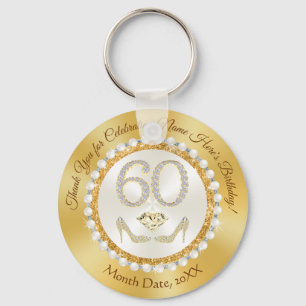Porte-clés Élégant bon marché, 60e anniversaire Favors pour u
