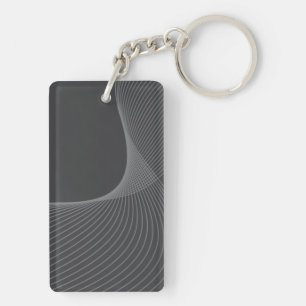 Porte-clés Élégant, chic, simple, art de motif graphique mode