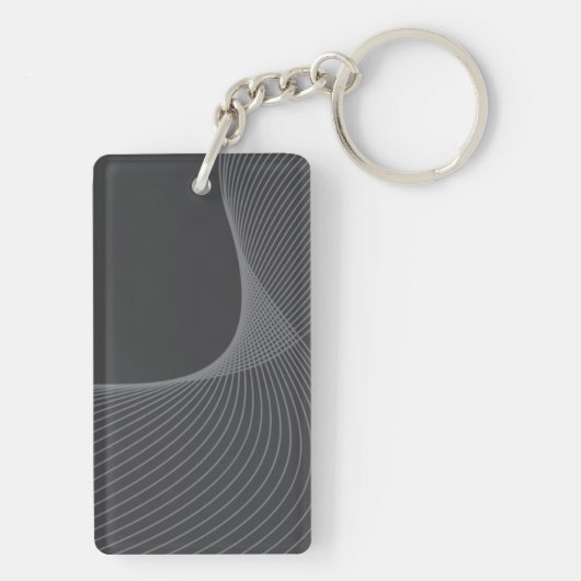 Porte-clés Élégant, chic, simple, art de motif graphique mode (Dos)