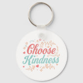 Porte-clés Elegant "Choose Kindness" Quote (Verso)
