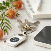 Porte-clés Élégant, contemporain, poli et personnalisable. (Côté )