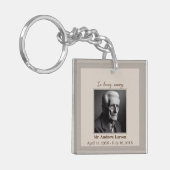 Porte-clés Élégant dans l'amour mémoire funéraire (Devant gauche)