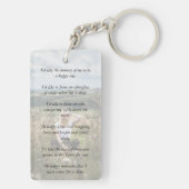 Porte-clés Elegant Funeral Favor | Memorial Keepsake Photo (Dos)
