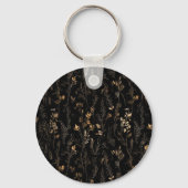 Porte-clés Elégant lapin en noir et beige (Verso)