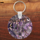 Porte-clés Elégant lavande violette abstraite marbre lilas (Recto)