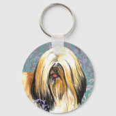 Porte-clés Élégant Lhasa Apso (Recto)