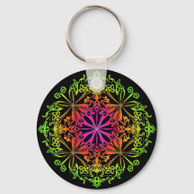 Elégant mandala botanique coloré