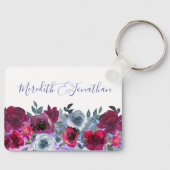 Porte-clés Élégant Mariage bleu bleu bleu bleu bleu bleu Bour (Recto)