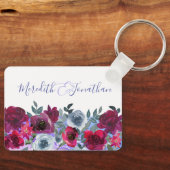 Porte-clés Élégant Mariage bleu bleu bleu bleu bleu bleu Bour (Recto)