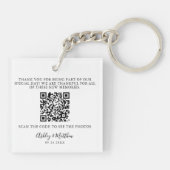 Porte-clés Elégant mariage d'invités Favoriser (Dos)