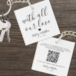 Porte-clés Elégant mariage d'invités Favoriser<br><div class="desc">Faites en sorte qu'il soit facile pour vos invités mariages de partager ou d'accéder aux souvenirs de votre journée spéciale avec ce porte - clé simple et moderne de mariage en partage de photos. Conçu comme un garde-fou, ce porte - clé aide les invités à télécharger leurs photos ou à...</div>