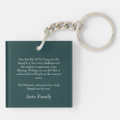 Porte-clés Elegant Minimalist Eid Mubarak Gift (Dos)