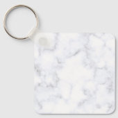 Porte-clés Elegant Modern White Marble (Recto)