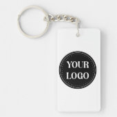 Porte-clés élégant, moderne, raffiné et éditable. (Devant)