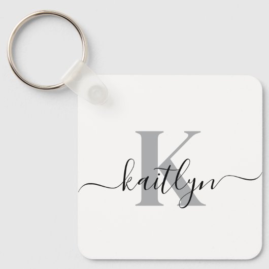 Porte-clés Élégant monogramme (Recto)