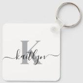 Porte-clés Élégant monogramme (Dos)