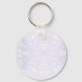 Porte-clés Élégant Monogramme Lettres initiales avec Mandala (Verso)