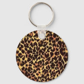 Porte-clés Elégant Motif Cheetah (Recto)