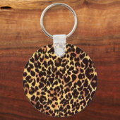 Porte-clés Elégant Motif Cheetah (Recto)