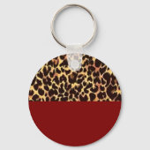Porte-clés Elégant Motif Cheetah (Verso)