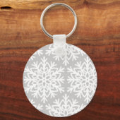 Porte-clés Élégant Motif de flocon de neige (Recto)