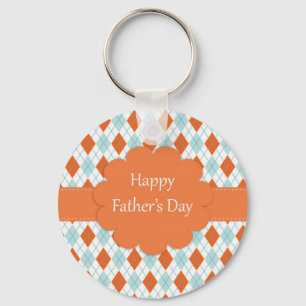 Porte-clés Élégant Motif de Jacquard orange papa