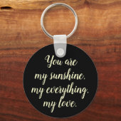 Porte-clés Elégant or floral Tulip Fleurs doré noir (Verso)