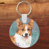 Porte-clés Elégant Pembroke Welsh Corgi (Recto)