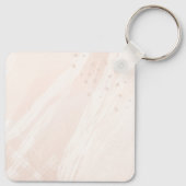 Porte-clés Élégant photo de Mariage Customisé (Dos)