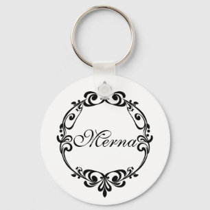 Porte-clés Élégant Porte - clé Monogramme