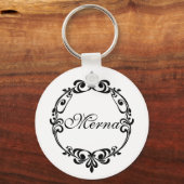 Porte-clés Élégant Porte - clé Monogramme (Recto)