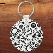 Porte-clés Élégant Porte - clé noir et blanc (Recto)