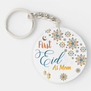 Porte-clés Elegant Premier Eid Mubarak Appel Maman Calligraph