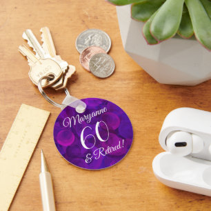 Porte-clés Élégant Purple 60 & Retraite