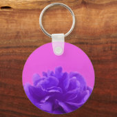 Porte-clés Elegant Purple Raspberry Floral (Recto)