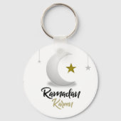 Porte-clés Elégant Ramadan Kareem Croissant Design Art Islami (Recto)