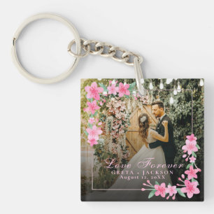 Porte-clés Elégant Romantique photo Heureuse Sainte-Valentin
