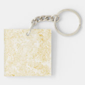 Porte-clés Élégant Rose chic Monogram Gold (Dos)