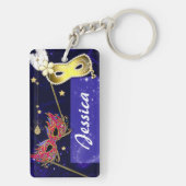 Porte-clés Élégant Sweet 16 Masquerade Masques Porte - clé (Dos)