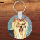 Porte-clés Elegant Yorkie (Recto)