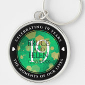 Porte-clés Élégante 19e anniversaire du Mariage de Jade (Devant)