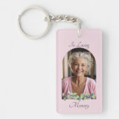 Porte-clés Elégante aquarelle rose Floral Keepsaké (Devant)