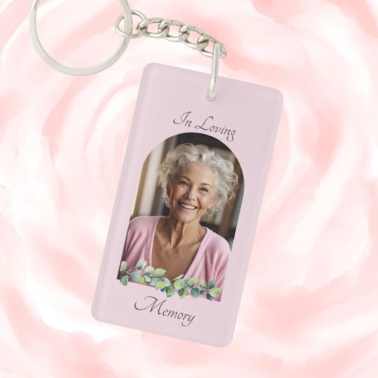 Porte-clés Elégante aquarelle rose Floral Keepsaké