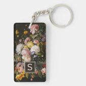 Porte-clés Elégante Baroque Fleurs Encore Vie Peinture Art (Dos)