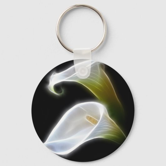 Porte-clés Elégante Calla Lily Fleurs 4 Modernes (Recto)