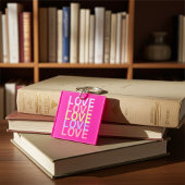Porte-clés Elégante couleur "AMOUR" Typographie Art