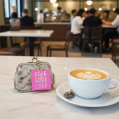 Porte-clés Elégante couleur "AMOUR" Typographie Art